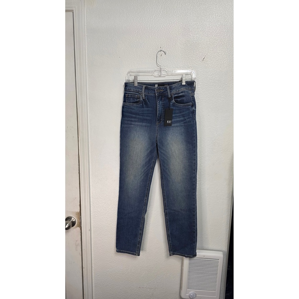 Kut from the Kloth Naomi Girlfriend Jeans Womens Size 2 Blue New With Tags